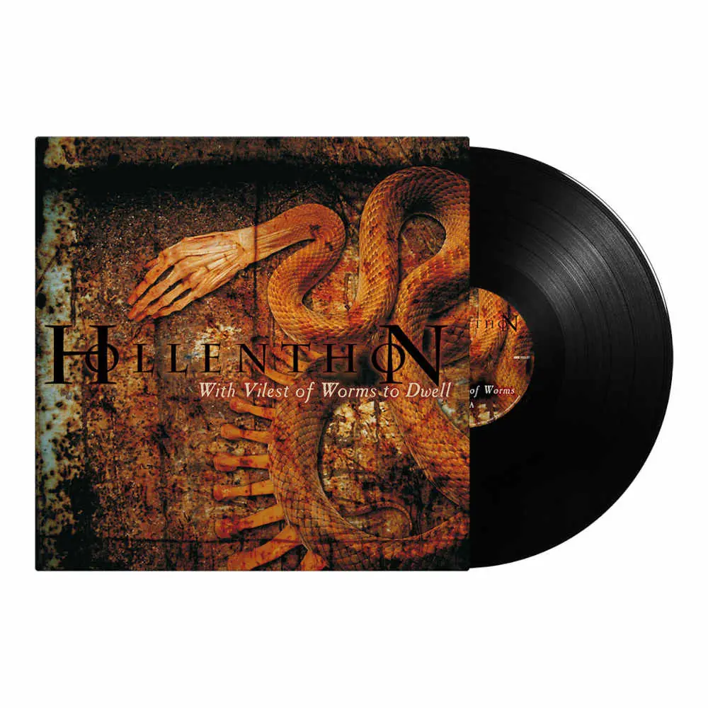HOLLENTHON - With Vilest Worms To Dwell · BLACK LP (Death Metal Vinyl)