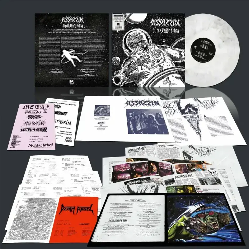 ASSASSIN · Outer Space Death | WHTIE/BLACK GALAXY LP · Bild 2 ASSASSIN · Outer Space Death | WHTIE/BLACK GALAXY LP (Thrash Metal Vinyl) · Bild 2