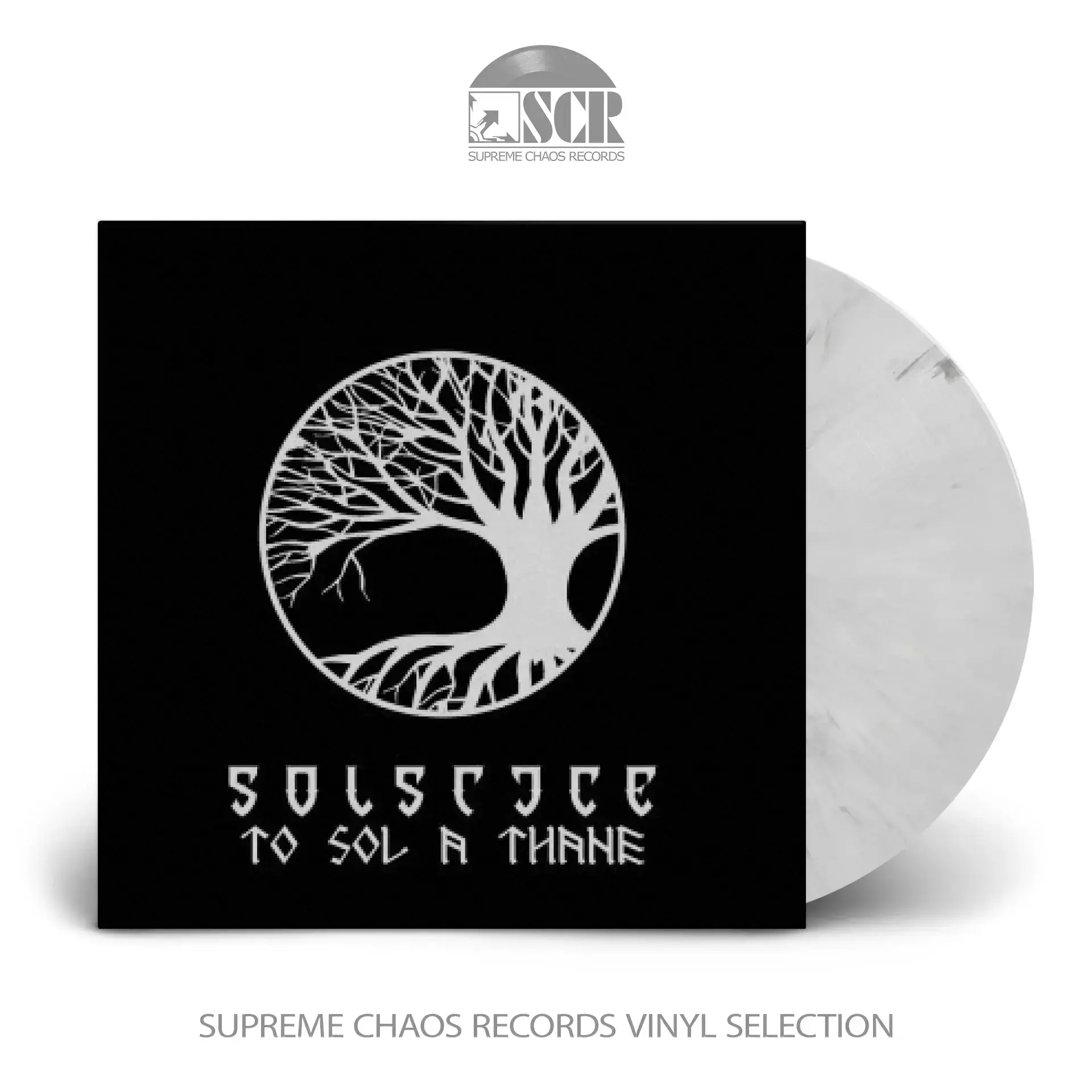 SOLSTICE · To Sol A Thane | WHITE/BLACK SPLATTER MLP SOLSTICE · To Sol A Thane | WHITE/BLACK SPLATTER MLP (Doom Metal Vinyl)