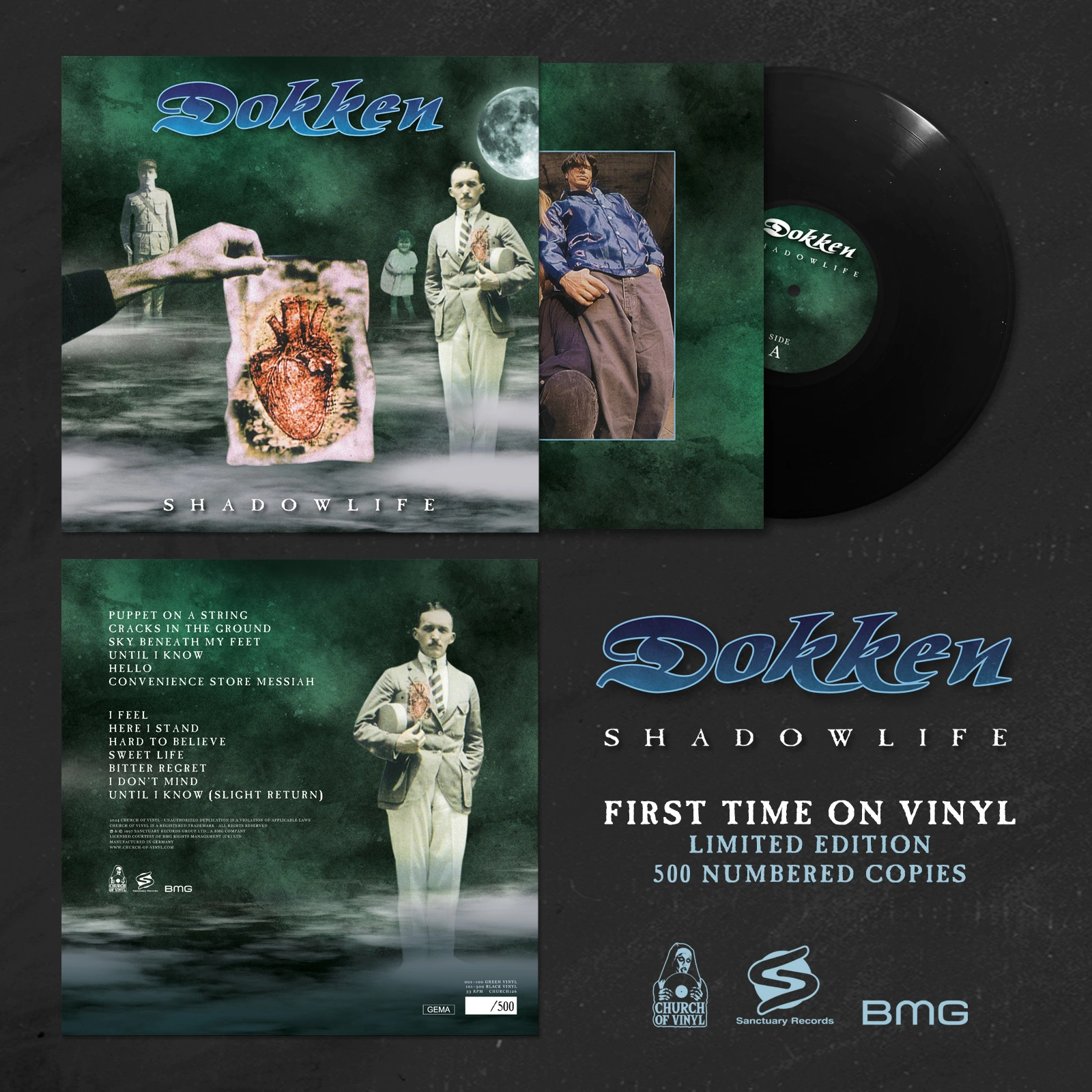 DOKKEN · Shadowlife | BLACK LP DOKKEN · Shadowlife | BLACK LP (Hard Rock Vinyl)