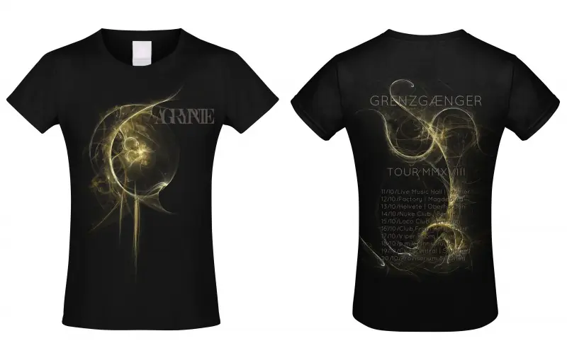 AGRYPNIE · Motiv: Grenzgænger-Album Tour Girlie | GIRL-M AGRYPNIE · Motiv: Grenzgænger-Album Tour Girlie | GIRL-M (Black Metal Clothes)