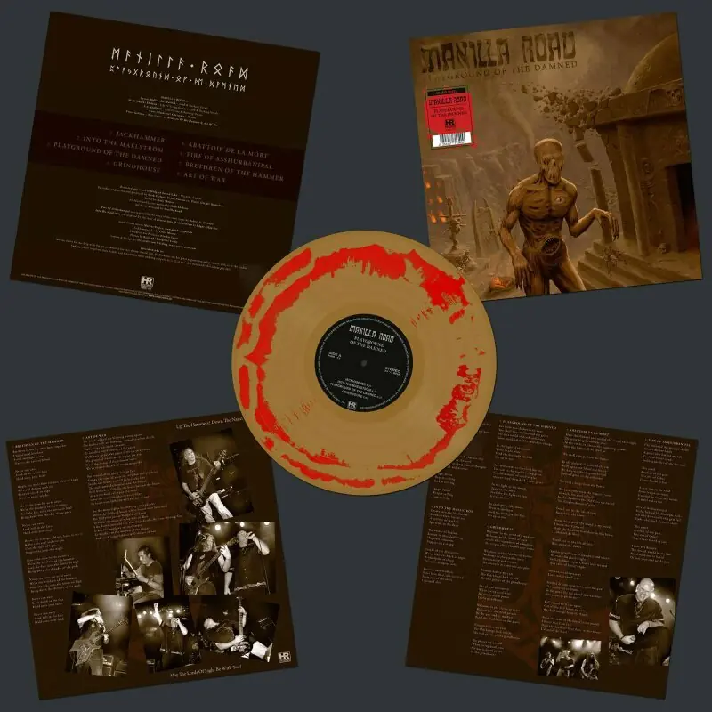 MANILLA ROAD - Playground of the Damned · RED/GOLD MIX LP (Heavy Metal Vinyl)