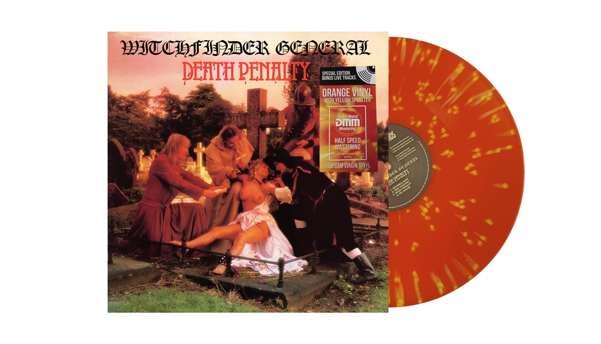 WITCHFINDER GENERAL · Death Penalty | ORANGE/YELLOW SPLATTER LP WITCHFINDER GENERAL · Death Penalty | ORANGE/YELLOW SPLATTER LP (Doom Metal Vinyl)