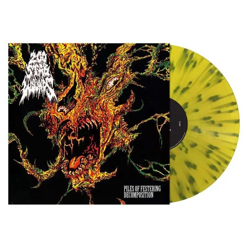 200 STAB WOUNDS · Piles of Festering Decomposition (Reissue) | DRIPPING MOLD YELLOW OLIVE LP (Death Metal Vinyl)
