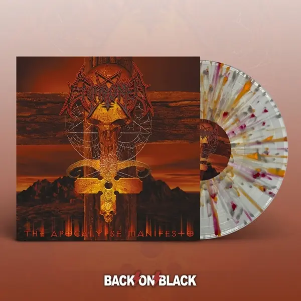 ENTHRONED - The Apocalypse Manifesto · CLEAR/RED/ORANGE/GREY SPLATTER LP (Black Metal Vinyl)