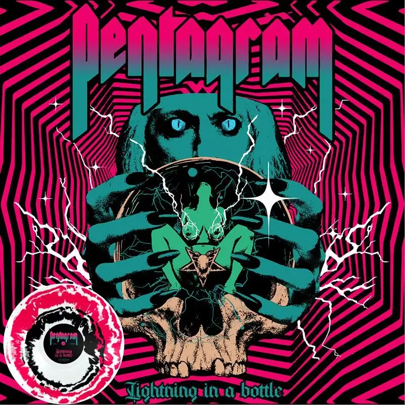 PENTAGRAM · Lightning In A Bottle | WHITE/MAGENTA/BLACK LP (Doom Metal Vinyl)
