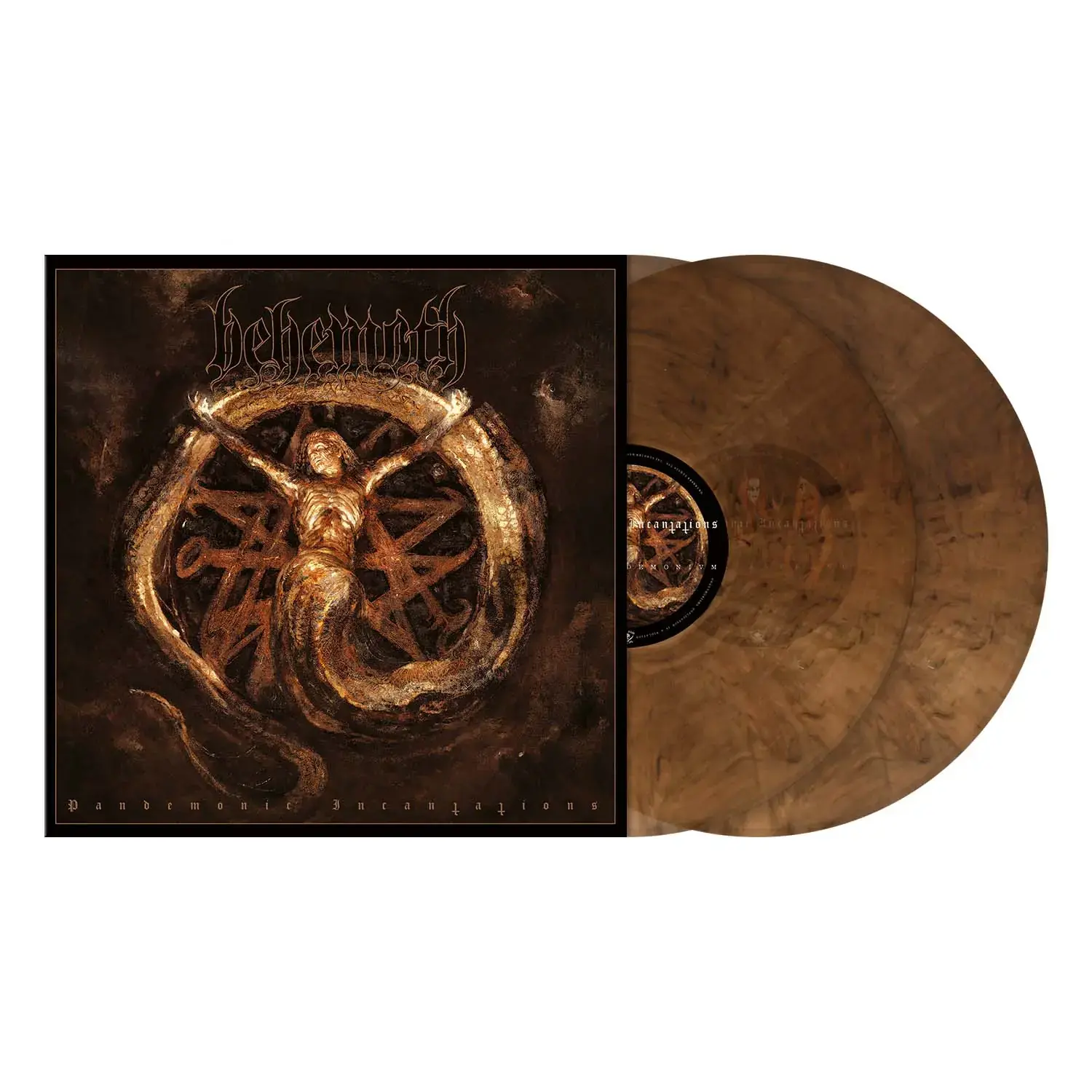 BEHEMOTH · Pandemonic Incantations | CLEAR/BROWN MARBLED 2LP (Black Metal/Death Metal Vinyl) · Bild 2