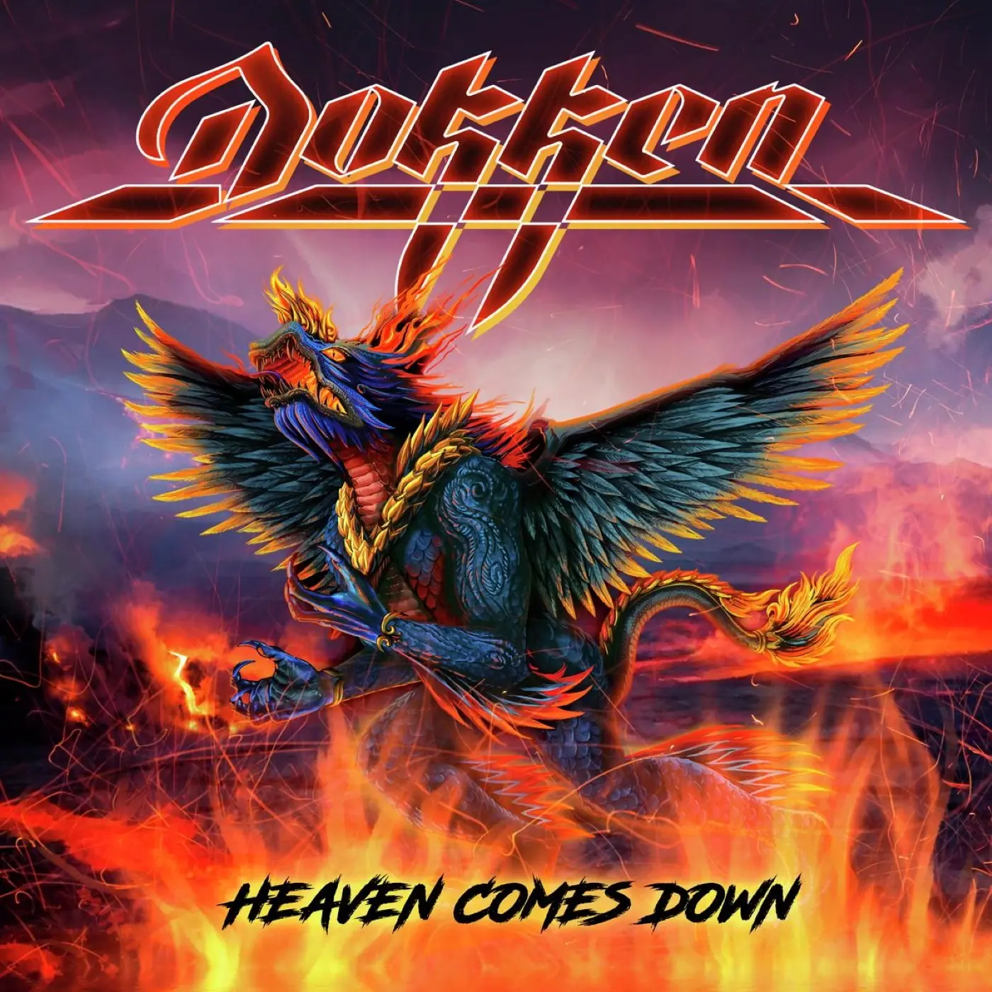 DOKKEN · Heaven Comes Down | BLACK LP (Hard Rock Vinyl) · Bild 1
