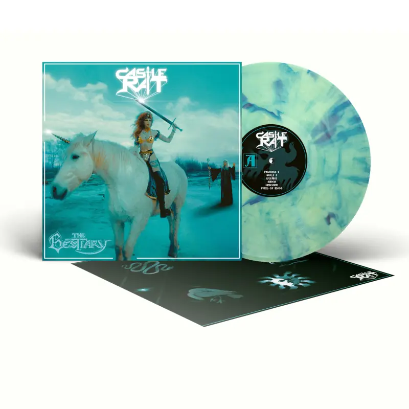 CASTLE RAT - The Bestiary · SEA GREEN/BLUE MARBLED LP CASTLE RAT - The Bestiary · SEA GREEN/BLUE MARBLED LP (Heavy Metal/Epic Metal Vinyl)