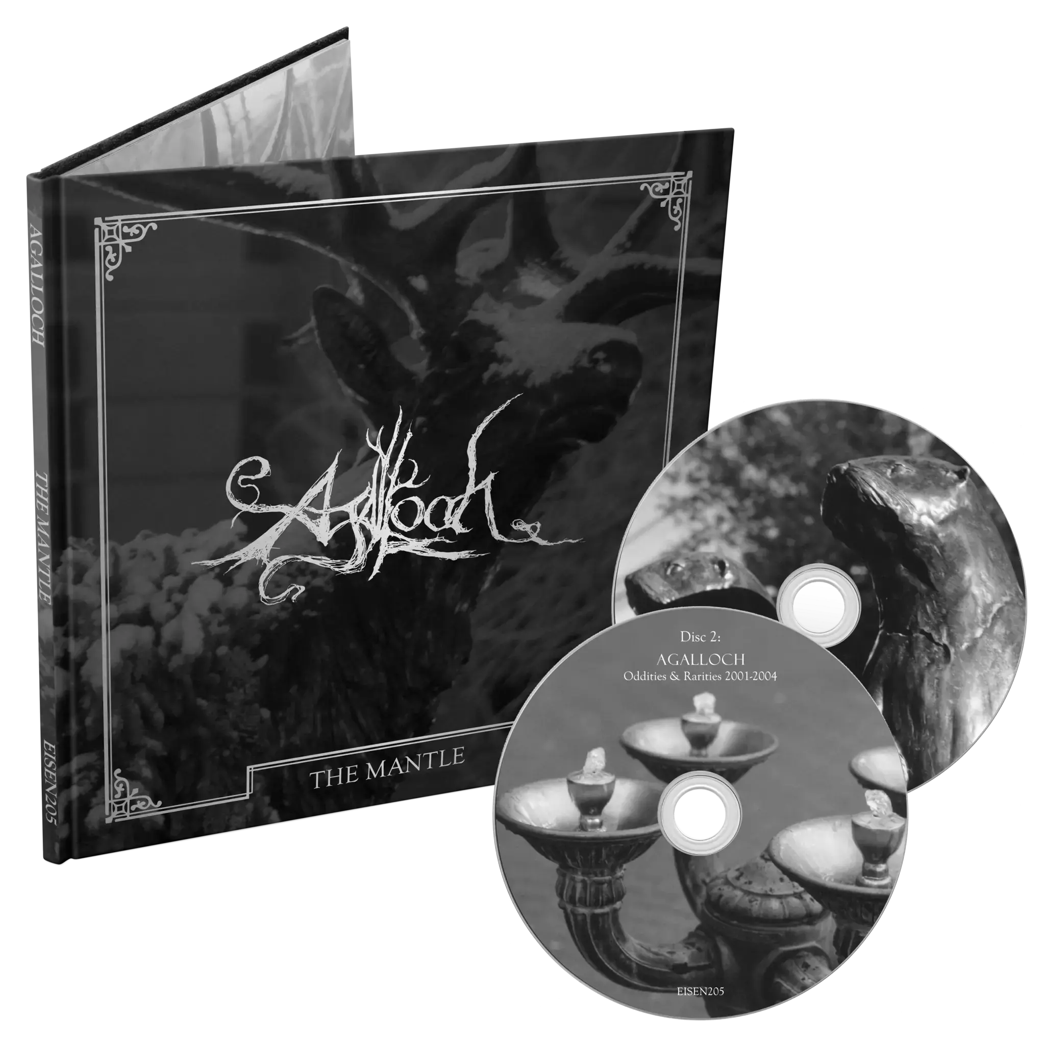 AGALLOCH - The Mantle · DELUXE HARDCOVER BOOK 2CD (Doom Metal/Black Metal CDs)