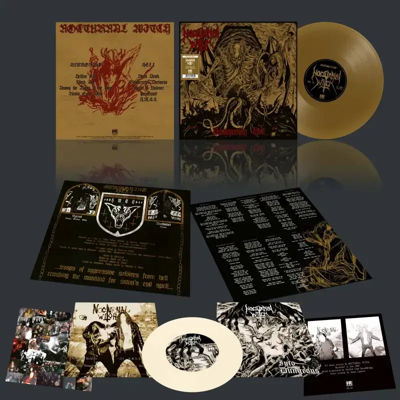 NOCTURNAL WITCH - Summoning Hell · GOLD LP+7" · Bild 2 NOCTURNAL WITCH - Summoning Hell · GOLD LP+7" (Black Metal/Thrash Metal Vinyl) · Bild 2