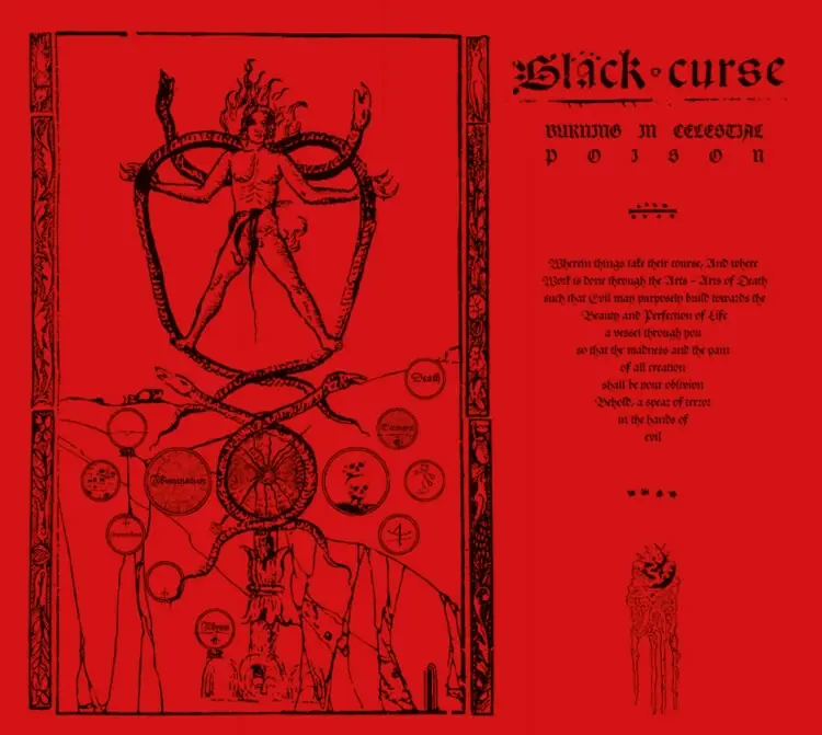 BLACK CURSE · Burning In Celestial Poison | CD DIGIPAK BLACK CURSE · Burning In Celestial Poison | CD DIGIPAK (Black Metal CDs)