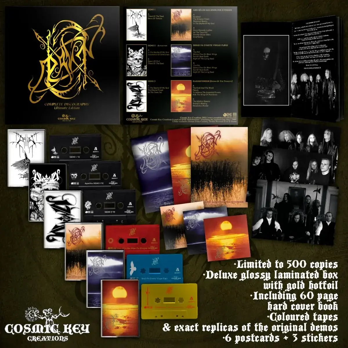 DAWN · Complete Discography | 6TAPE BOXSET (Black Metal/Death Metal Tapes)