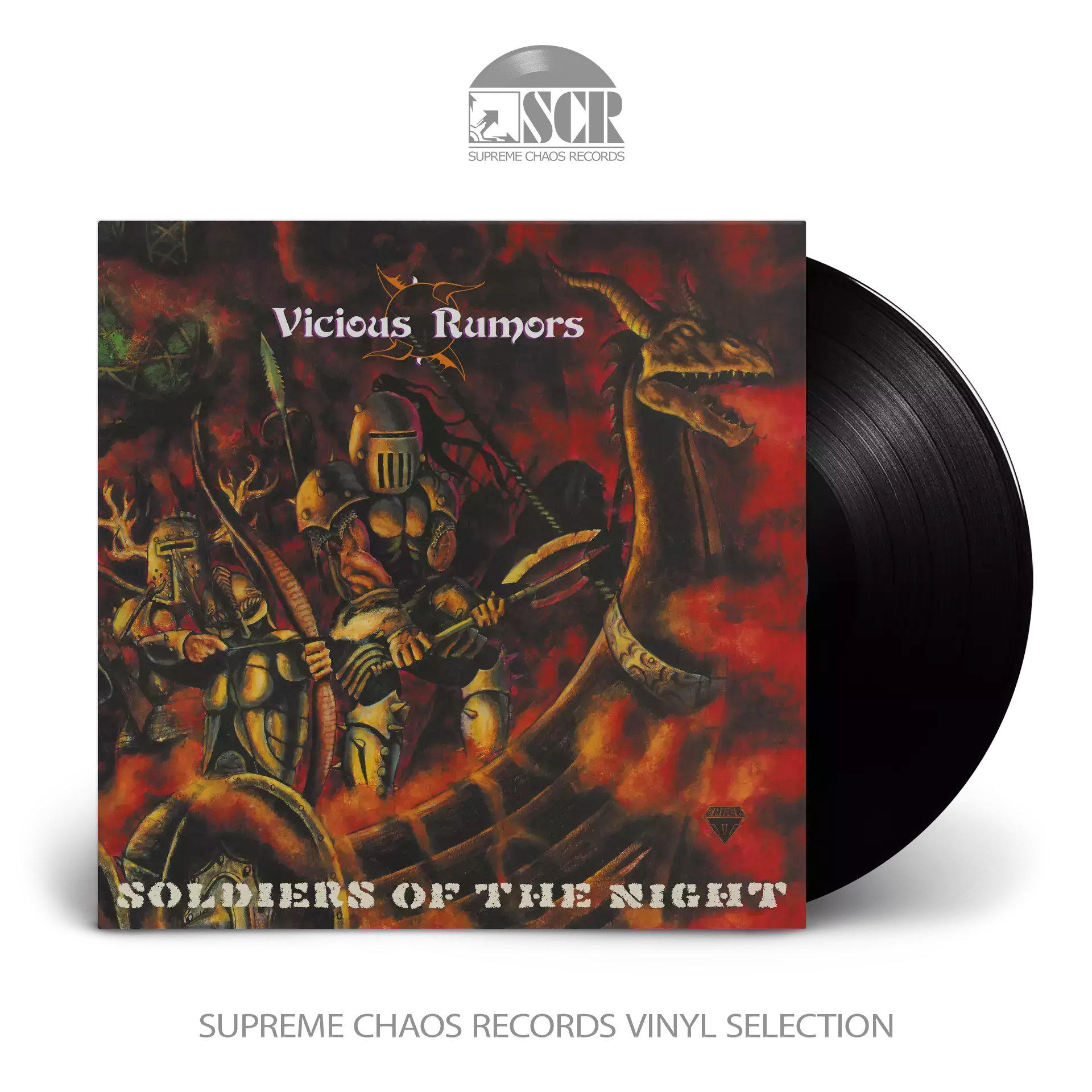 VICIOUS RUMORS · Soldiers Of The Night (Re-Issue) | BLACK LP VICIOUS RUMORS · Soldiers Of The Night (Re-Issue) | BLACK LP (Heavy Metal Vinyl)