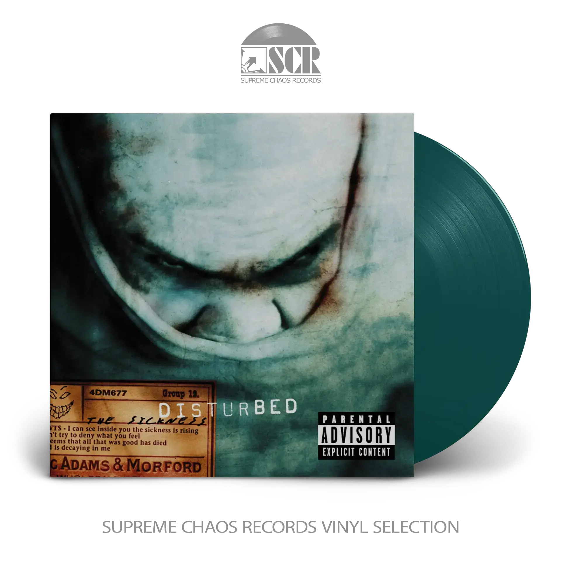 DISTURBED - The Sickness (25th Anniversary Edition) · GREEN LP DISTURBED - The Sickness (25th Anniversary Edition) · GREEN LP (Hardrock/Heavy Metal/New Metal Vinyl)