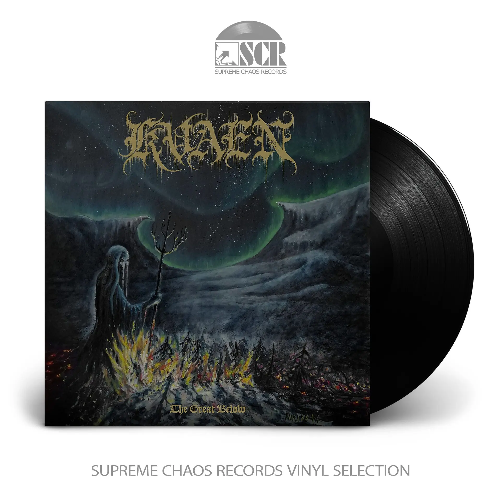KVAEN - The Great Below · BLACK LP