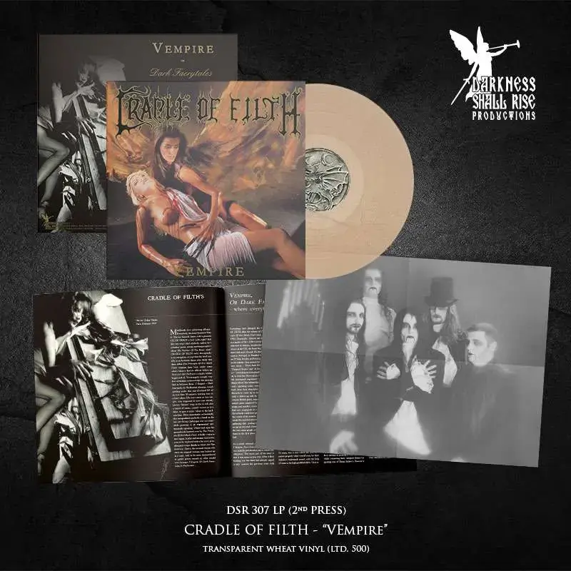 CRADLE OF FILTH - Vempire, Or Dark Faerytales In Phallustein · TRANSPARENT WHEAT LP · Bild 2 CRADLE OF FILTH - Vempire, Or Dark Faerytales In Phallustein · TRANSPARENT WHEAT LP (Gothic Metal/Black Metal Vinyl) · Bild 2