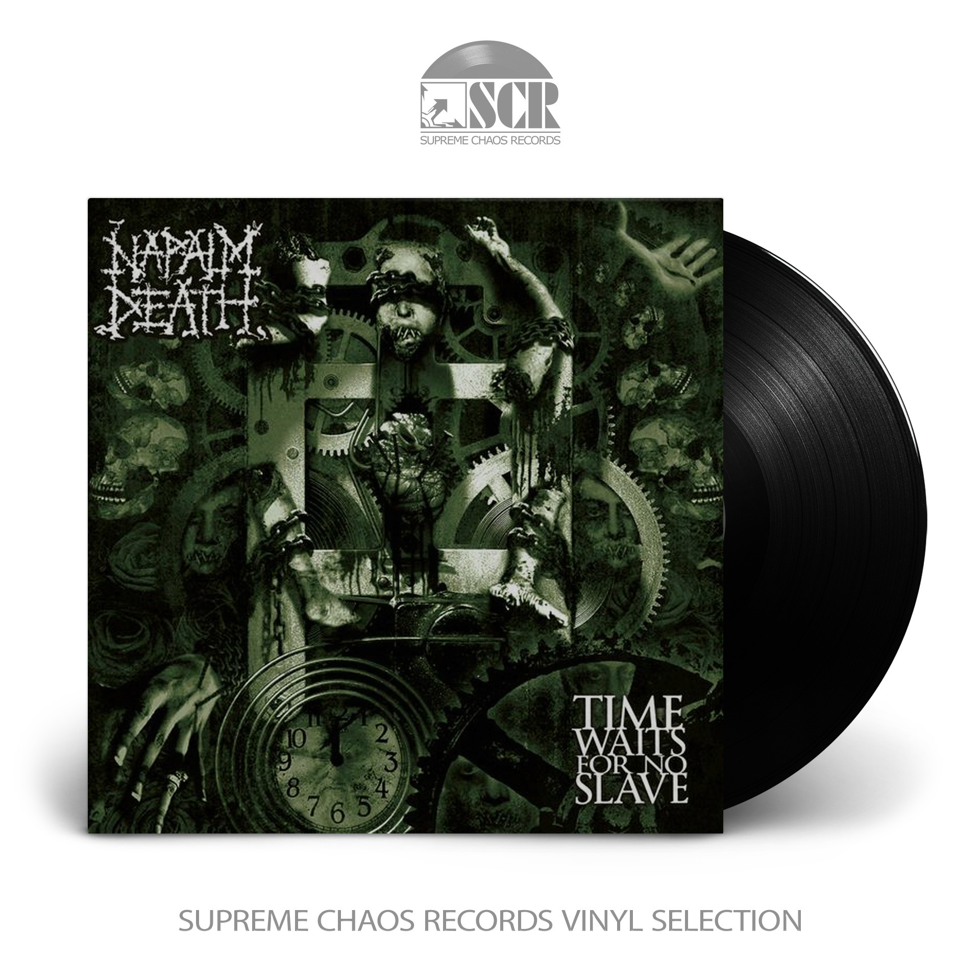 NAPALM DEATH · Time Waits For No Slave | BLACK LP NAPALM DEATH · Time Waits For No Slave | BLACK LP (Grindcore Vinyl)