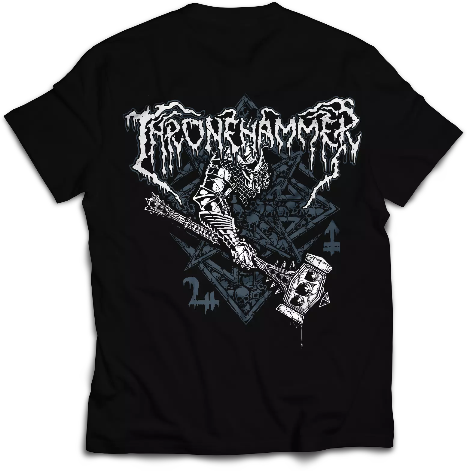 THRONEHAMMER - Hammer & Sigil · T-SHIRT · Bild 2 THRONEHAMMER - Hammer & Sigil · T-SHIRT (Doom Metal/Epic Metal/Death Metal Clothes) · Bild 2