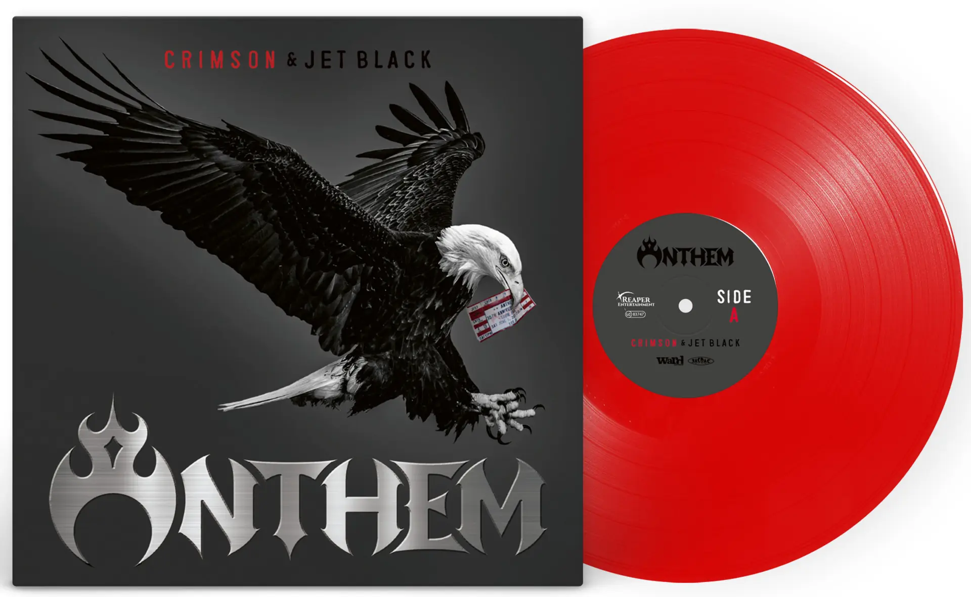 ANTHEM - Crimson & Jet Black · RED LP