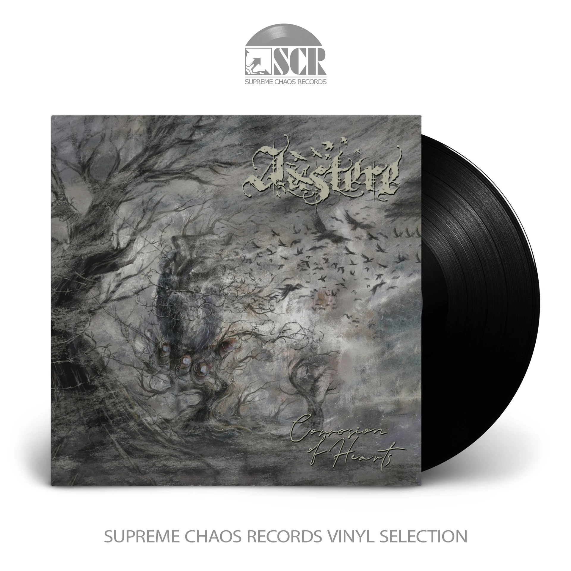 AUSTERE · Corrosion of Hearts | BLACK LP (Black Metal Vinyl)