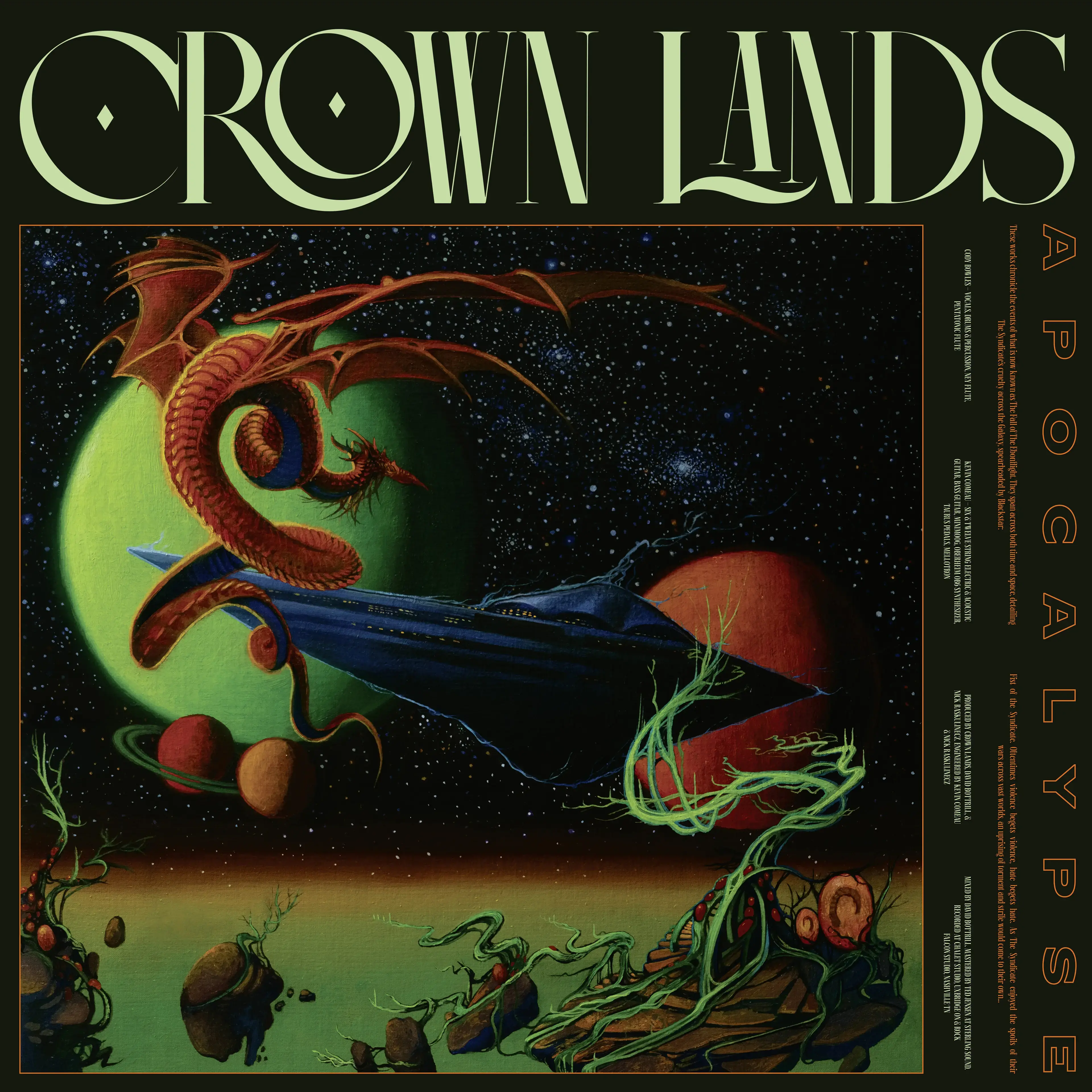 CROWN LANDS · Apocalypse | NEON YELLOW LP (Progressive Rock Vinyl) · Bild 1