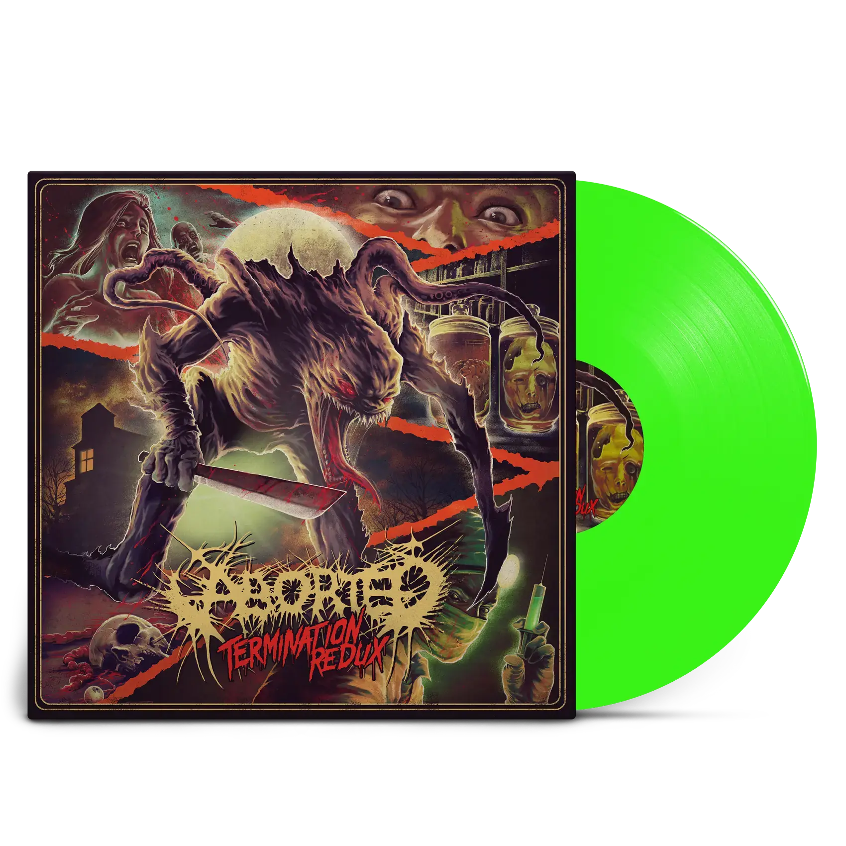 ABORTED · Termination Redux | NEON GREEN LP ABORTED · Termination Redux | NEON GREEN LP (Death Metal/Grindcore Vinyl)