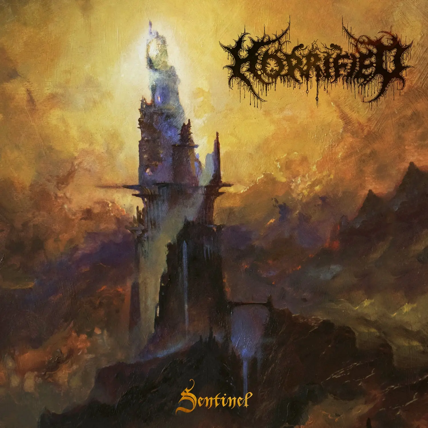 HORRIFIED · Sentinel | YELLOW/BLACK SWIRL LP · Bild 1 HORRIFIED · Sentinel | YELLOW/BLACK SWIRL LP (Death Metal Vinyl) · Bild 1