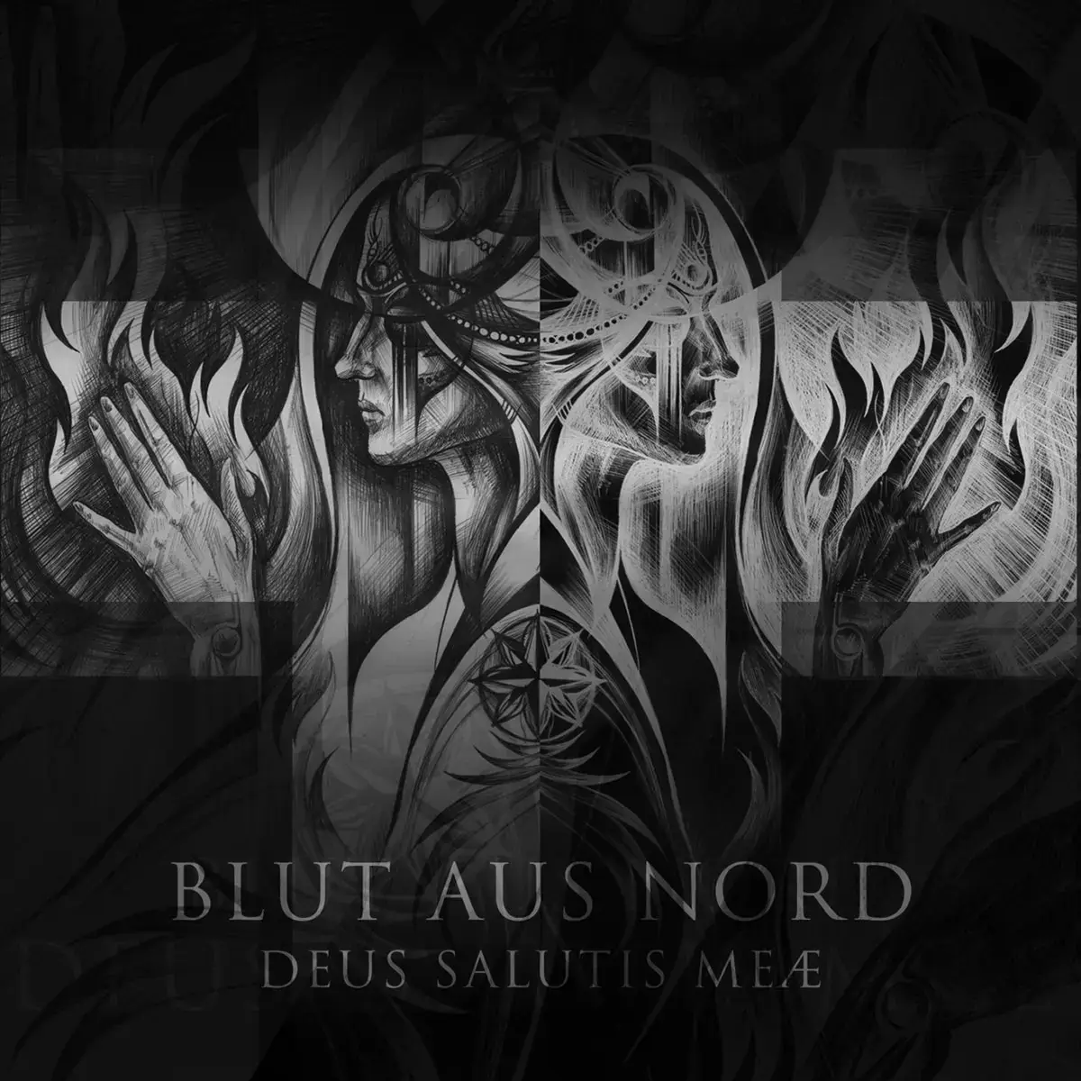 BLUT AUS NORD - Deus Salutis Meae · CLEAR/BLACK MARBLED LP · Bild 1 BLUT AUS NORD - Deus Salutis Meae · CLEAR/BLACK MARBLED LP (Black Metal Vinyl) · Bild 1