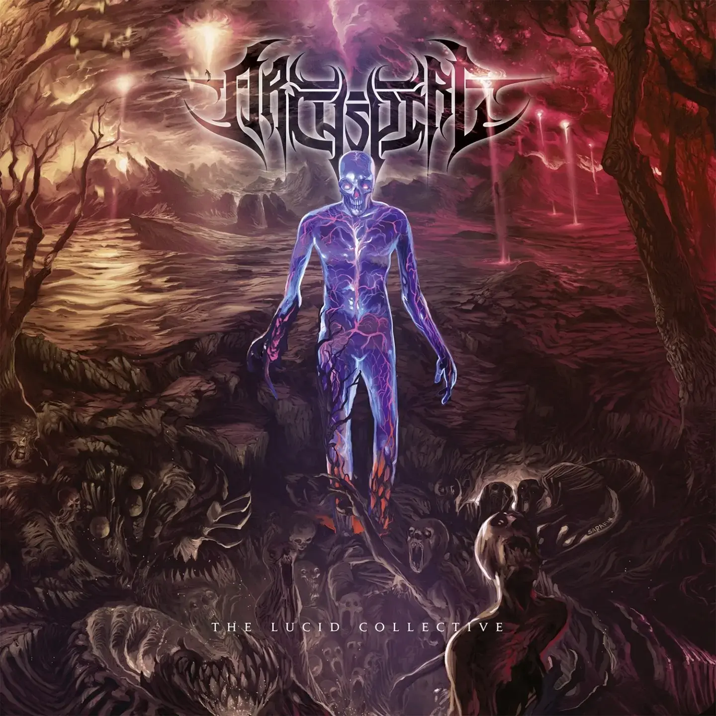 ARCHSPIRE · The Lucid Collective | PINK/PURPLE/WHITE MARBLED LP (Death Metal/Progressive Metal Vinyl) · Bild 1