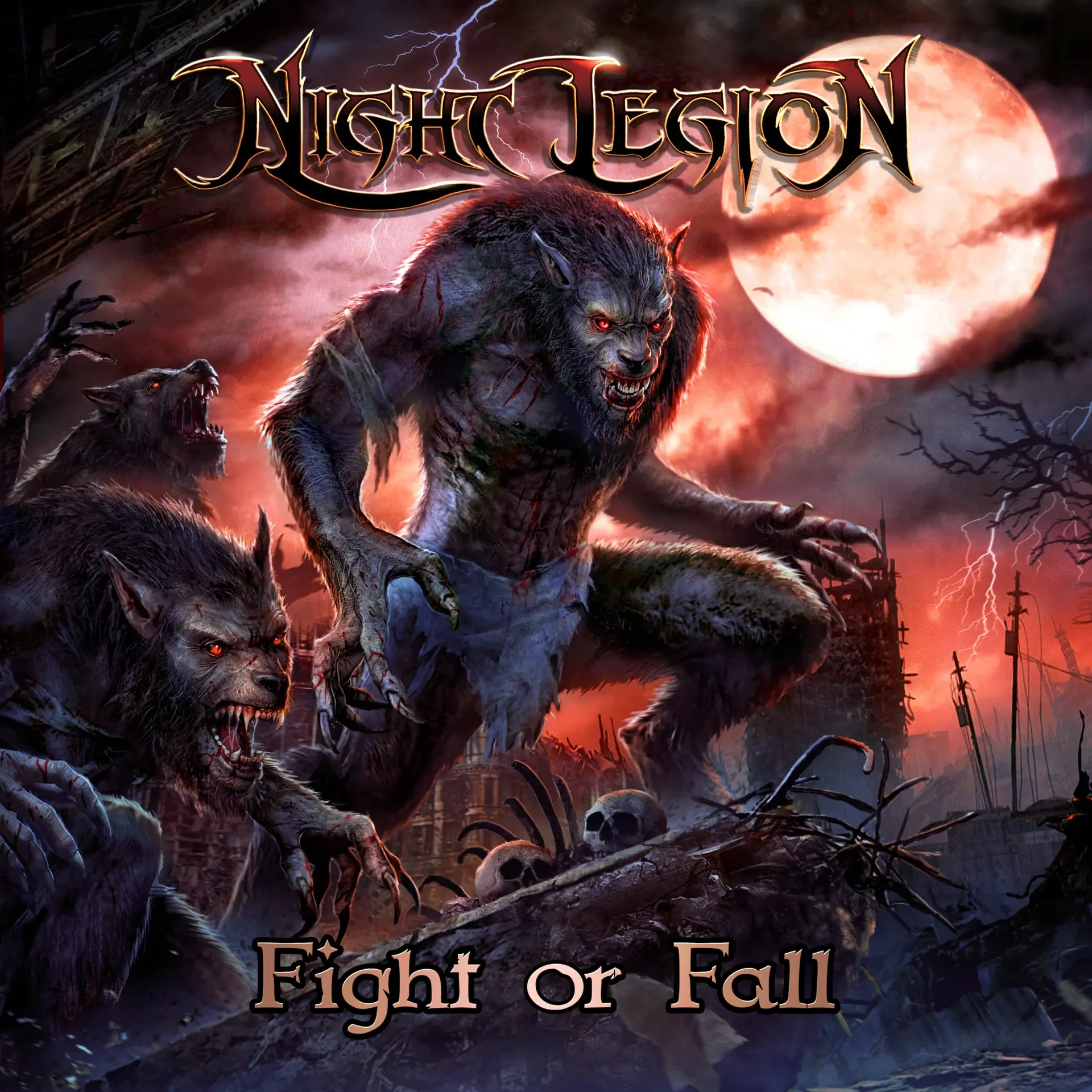 NIGHT LEGION · Fight Or Fall | RED LP (Heavy Metal Vinyl) · Bild 1