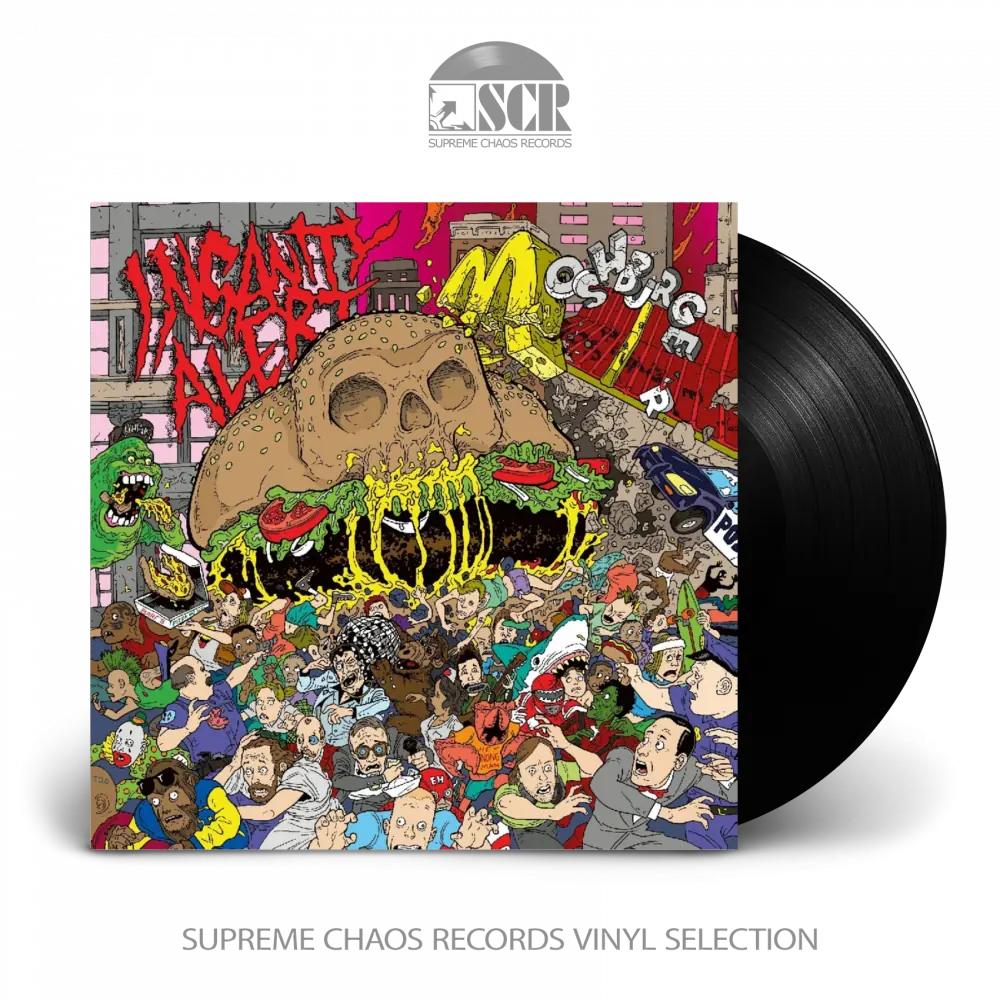 INSANITY ALERT · Moshburger | BLACK LP (Thrash Metal Vinyl)