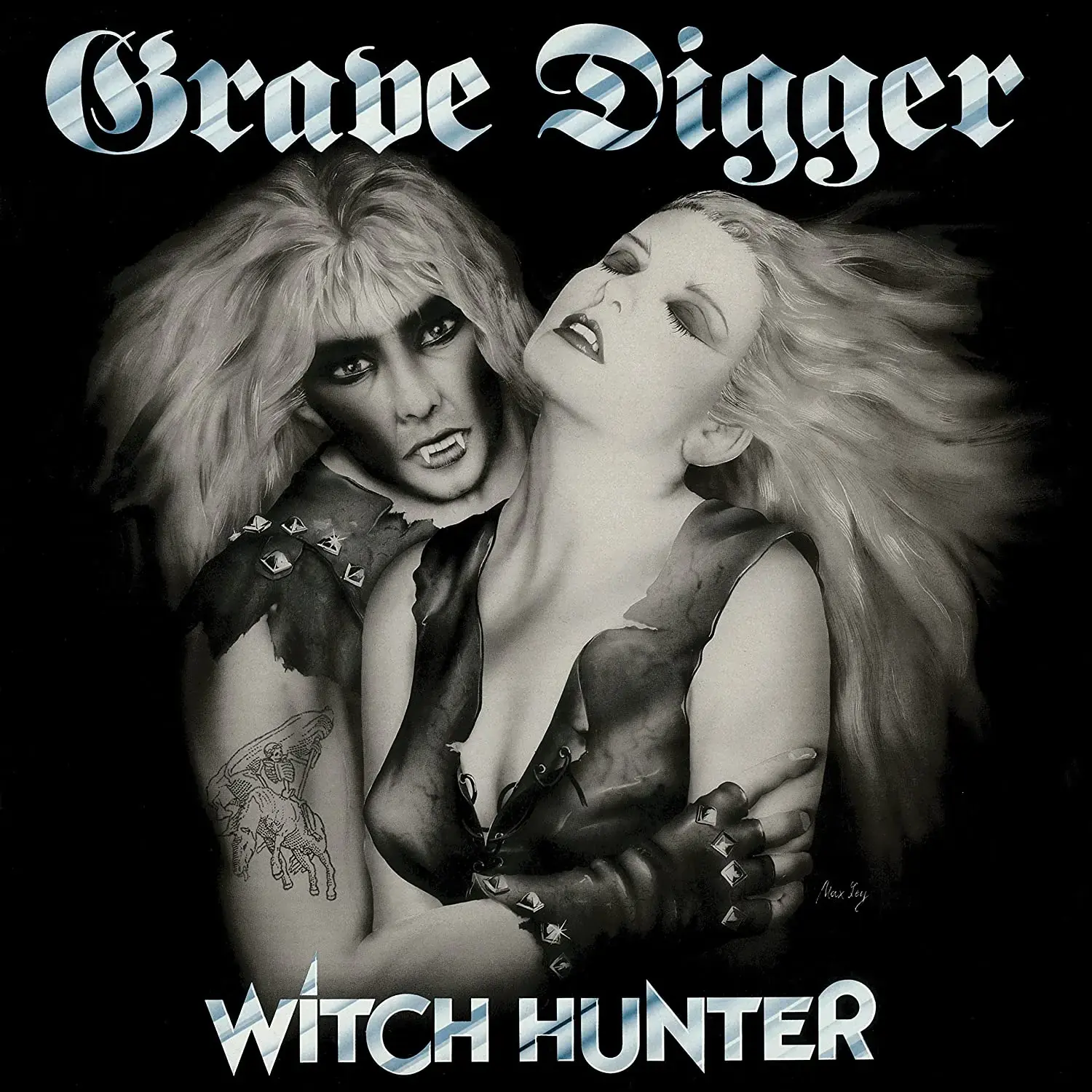 GRAVE DIGGER · Witch Hunter | GREY/BLACK SPLATTER LP (Heavy Metal Vinyl) · Bild 1