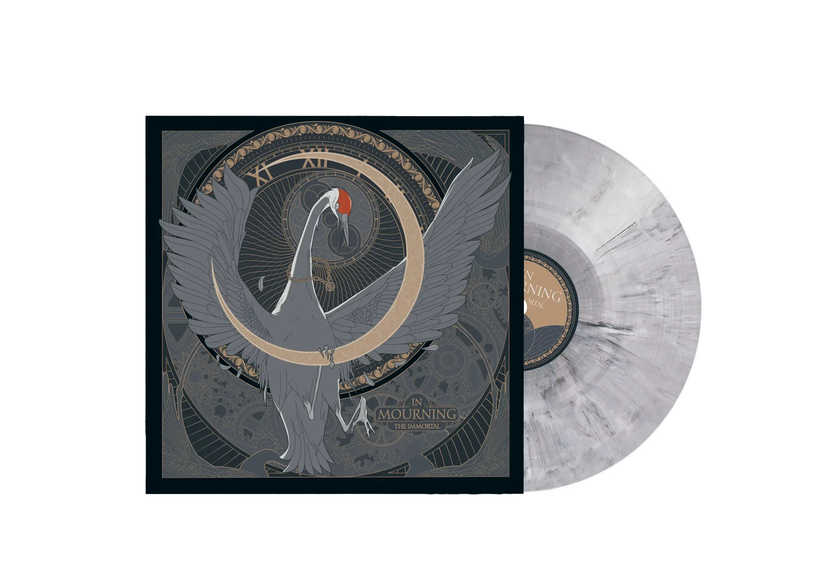 IN MOURNING - The Immortal (Bengans exclusive) · GREY MARBLED LP (Melodic Death Metal/Progressive Metal/Doom Metal Vinyl)