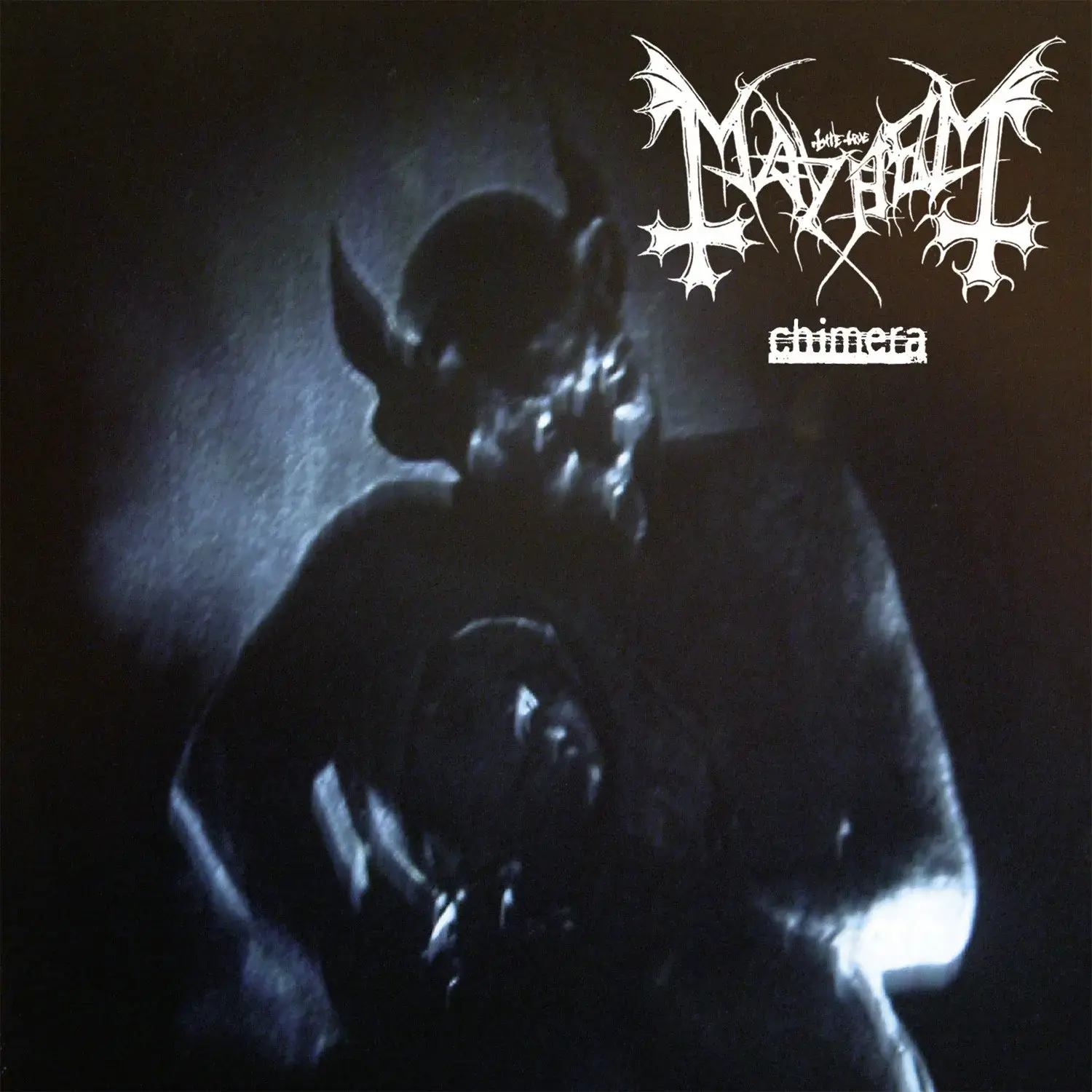 MAYHEM - Chimera · CRYSTAL CLEAR SPLATTER LP (Black Metal Vinyl) · Bild 1