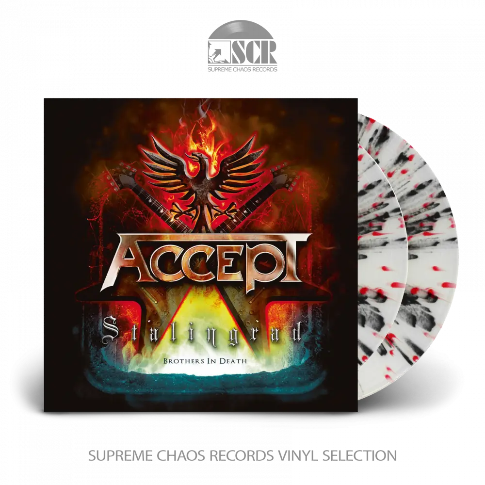 ACCEPT · Stalingrad Brothers In Death | WHITE/BLACK/RED 2LP ACCEPT · Stalingrad Brothers In Death | WHITE/BLACK/RED 2LP (Heavy Metal Vinyl)