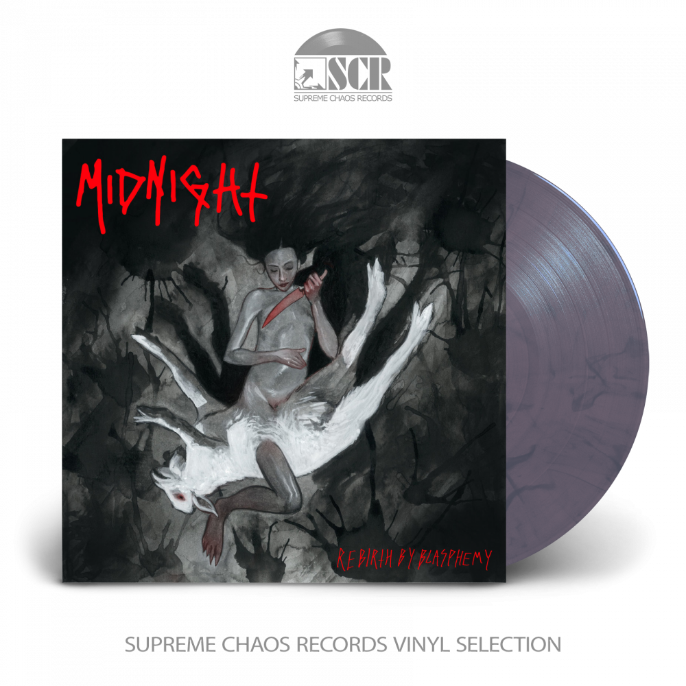 MIDNIGHT · Rebirth By Blasphemy | RED/BLUE LP MIDNIGHT · Rebirth By Blasphemy | RED/BLUE LP (Heavy Metal Vinyl)