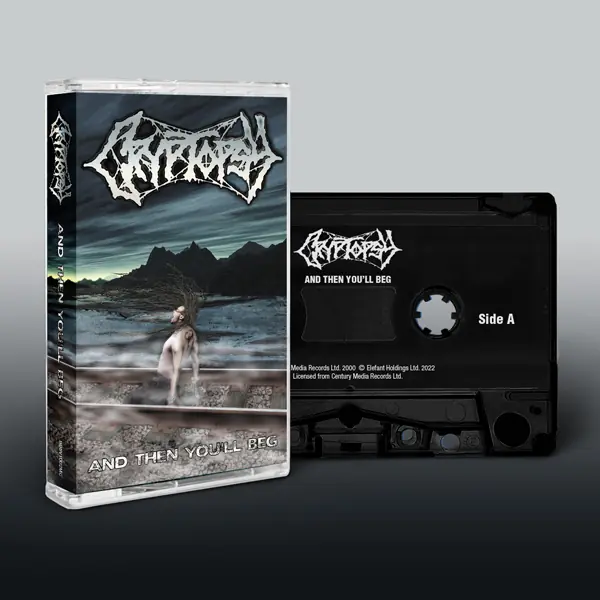 CRYPTOPSY · And Then You'll Beg | BLACK TAPE CRYPTOPSY · And Then You'll Beg | BLACK TAPE (Death Metal Tapes)