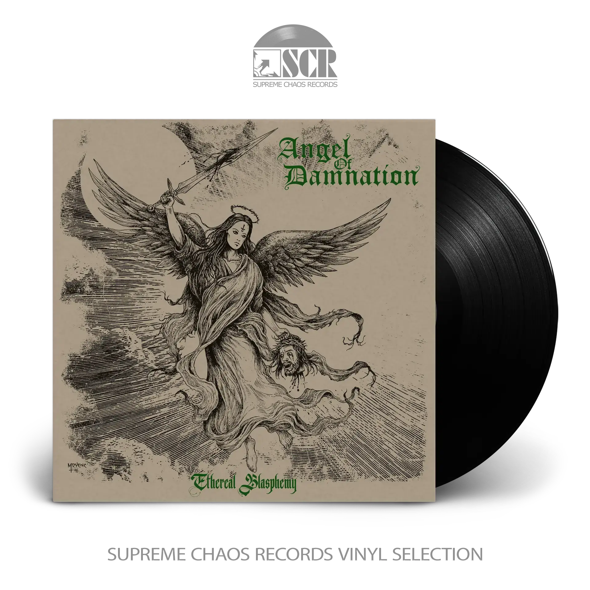 ANGEL OF DAMNATION - Ethereal Blasphemy · BLACK LP (Doom Metal Vinyl)