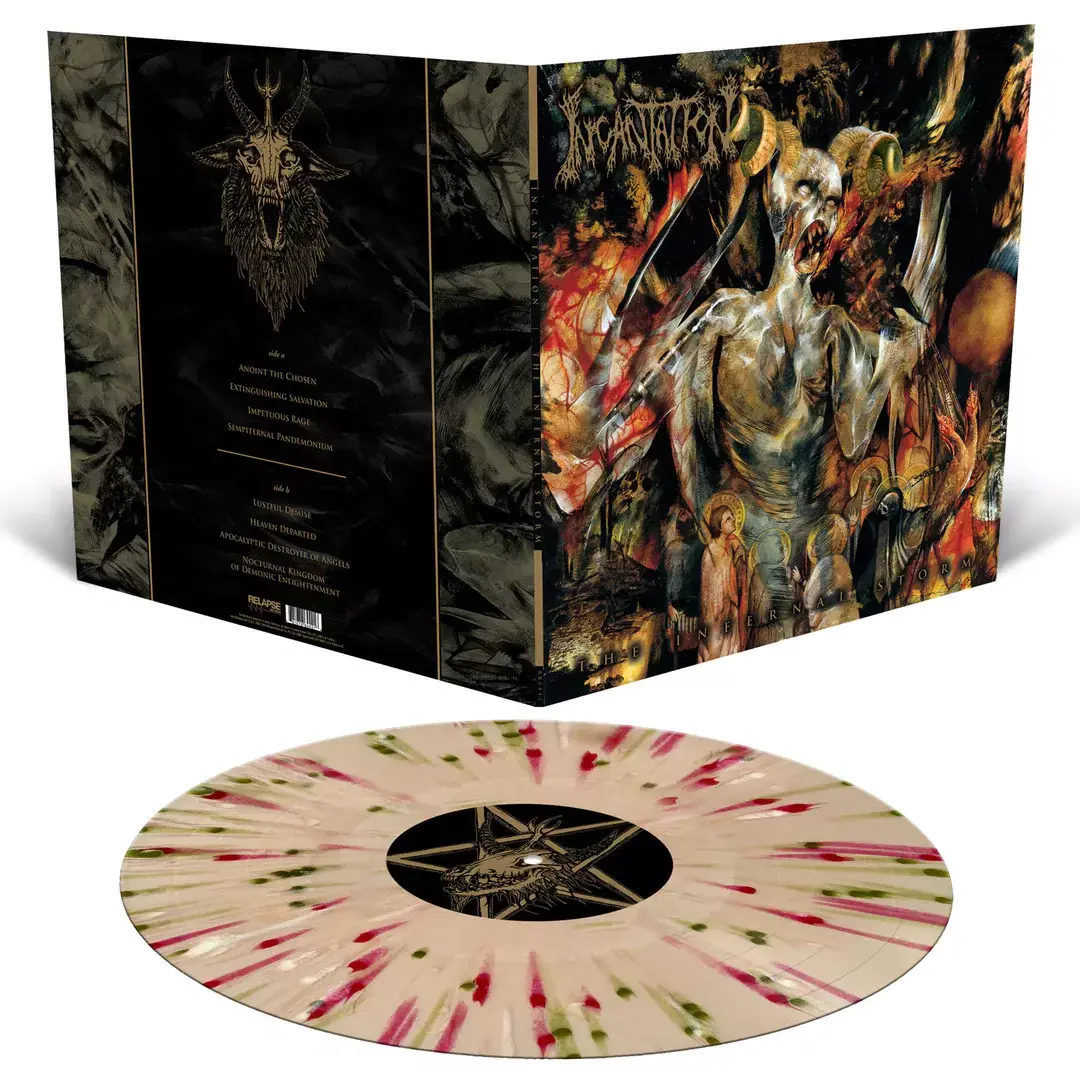 INCANTATION - The Infernal Storm · GOLD/SWAMP/GREEN/RED/WHITE SPLATTER LP (Death Metal Vinyl)