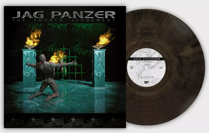 JAG PANZER · The Fourth Judgement | CLEAR/BLACK MARBLED LP JAG PANZER · The Fourth Judgement | CLEAR/BLACK MARBLED LP (Heavy Metal Vinyl)