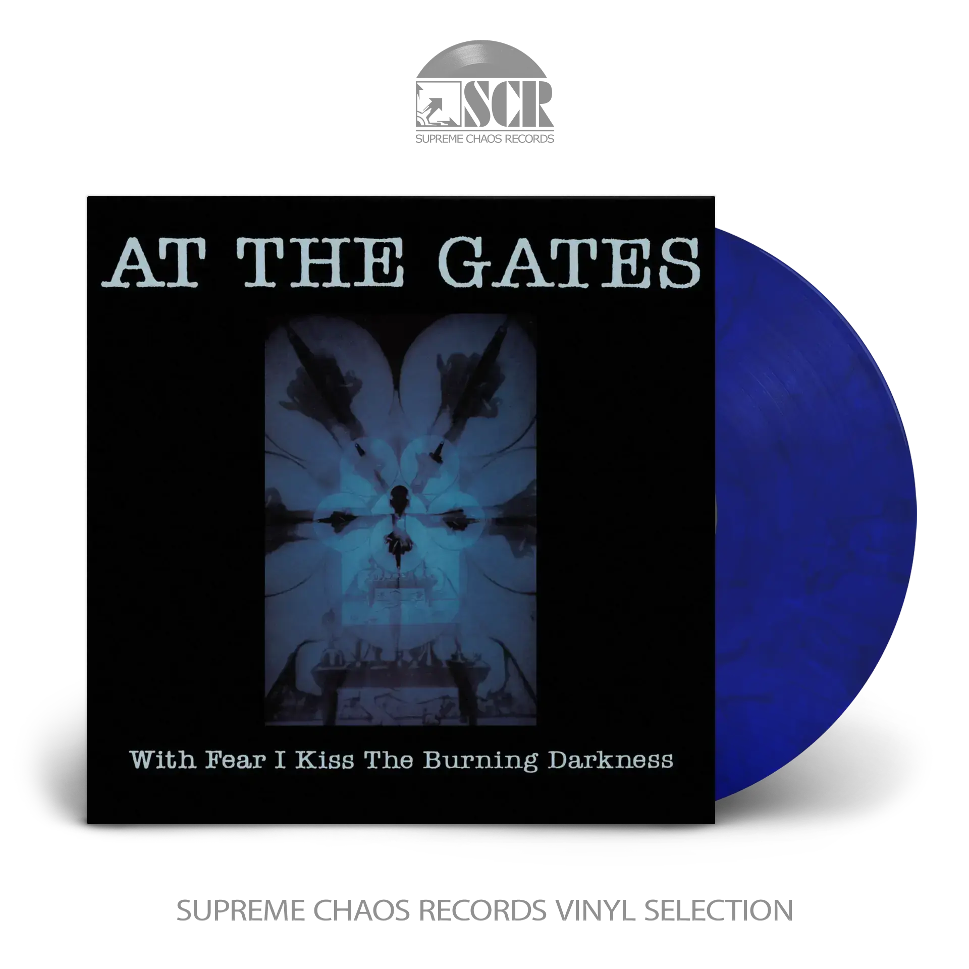 AT THE GATES - With Fear I Kiss The Burning Darkness · BLUE/BLACK MARBLED LP AT THE GATES - With Fear I Kiss The Burning Darkness · BLUE/BLACK MARBLED LP (Melodic Death Metal Vinyl)