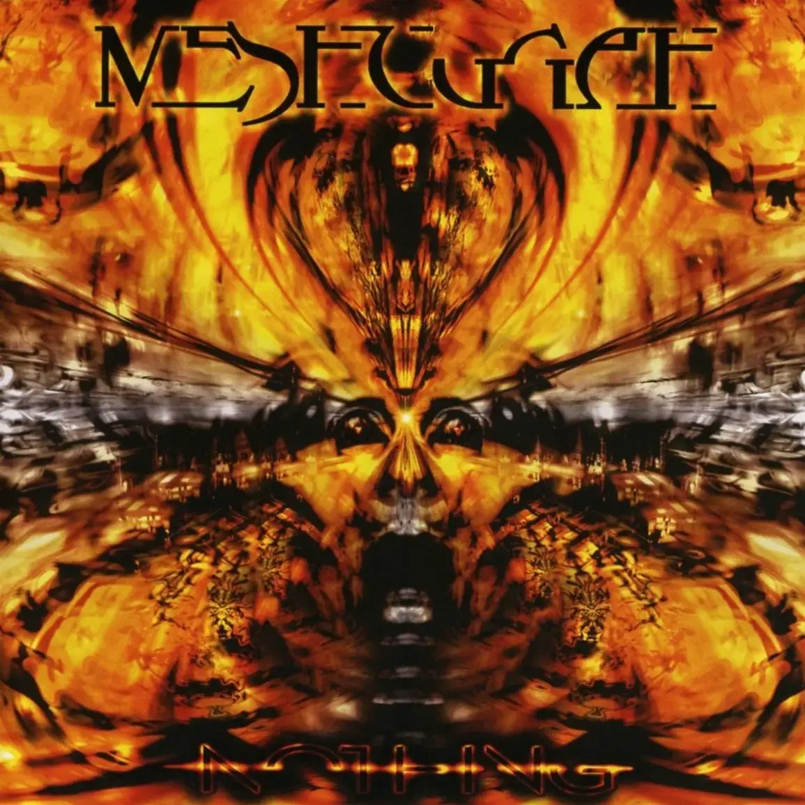 MESHUGGAH - Nothing · RED OPAQUE/BLACK MARBLED 2LP (Progressive Metal Vinyl) · Bild 1