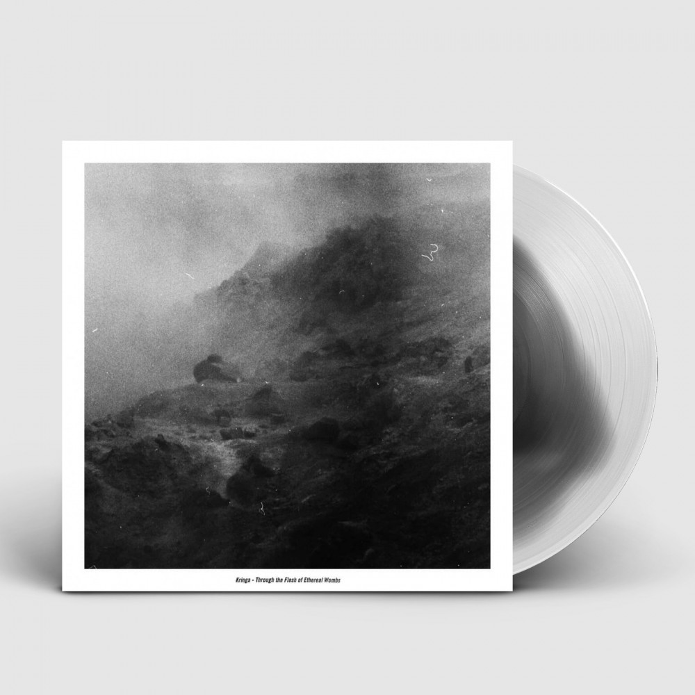 KRINGA - Through The Flesh Of Ethereal Wombs · BLACK/WHITE 10" VINYL (Black Metal Vinyl)