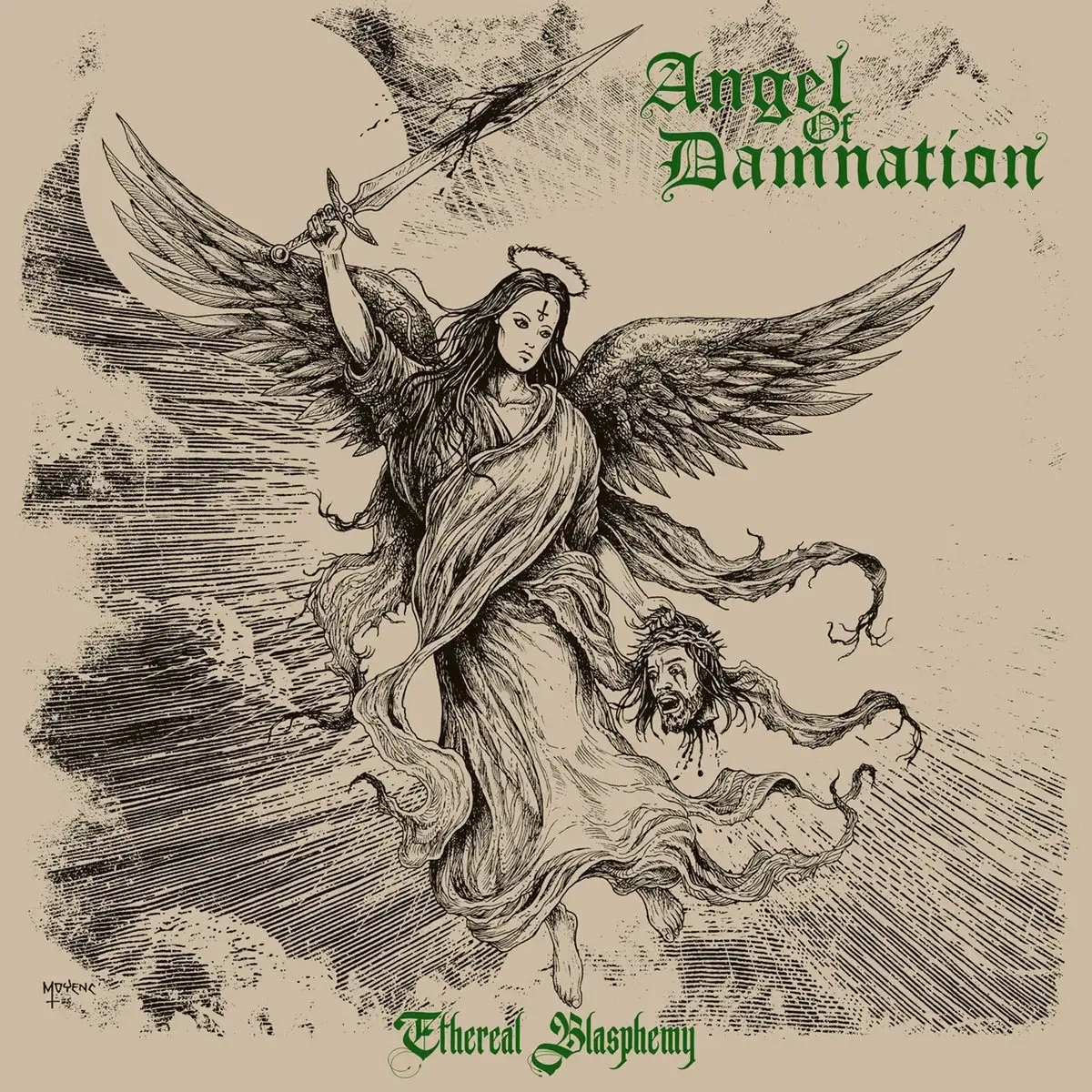ANGEL OF DAMNATION - Ethereal Blasphemy · BLACK LP (Doom Metal Vinyl) · Bild 1
