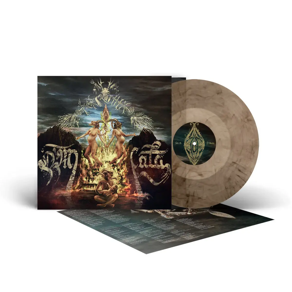 PERCHTA · D'muata | CRYSTAL CLEAR/BLACK MARBLED LP (Folk/Black Metal Vinyl) · Bild 2