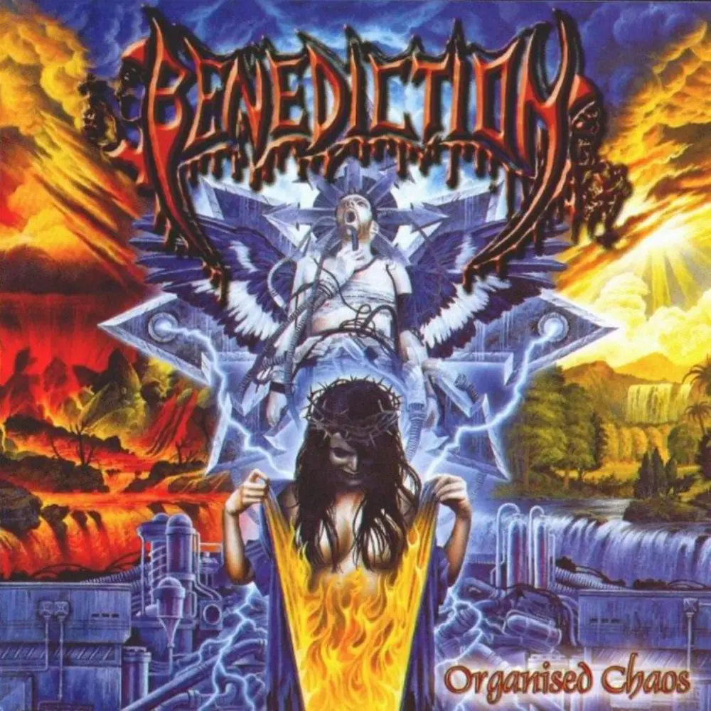 BENEDICTION · Organised Chaos | BLUE/WHITE 2LP (Death Metal Vinyl) · Bild 1