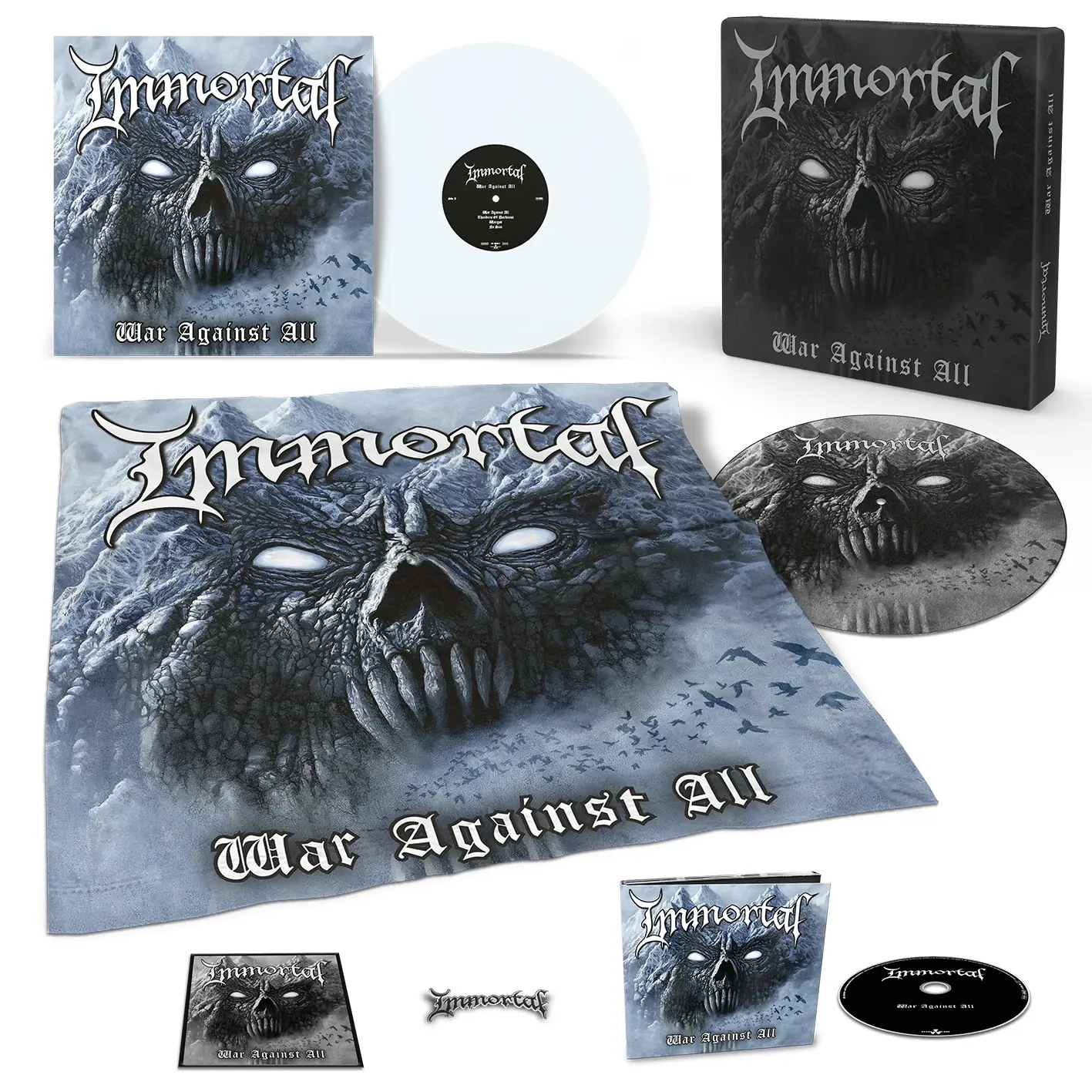 IMMORTAL · War Against All (Exclusive Boxset) | POLAR WHITE VINYL BOX SET IMMORTAL · War Against All (Exclusive Boxset) | POLAR WHITE VINYL BOX SET (Black Metal Vinyl)