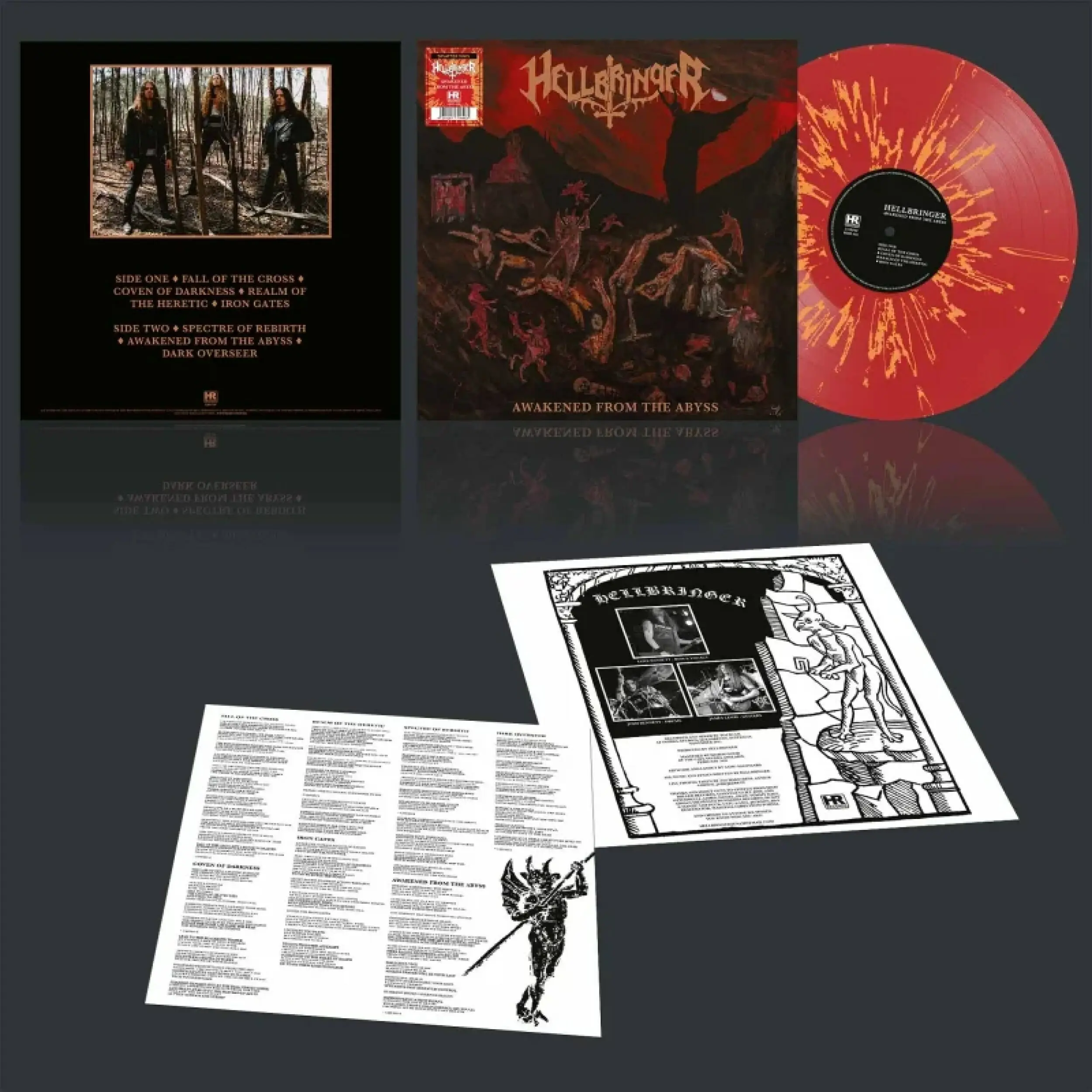 HELLBRINGER · Awakened From The Abyss | SPLATTER LP HELLBRINGER · Awakened From The Abyss | SPLATTER LP (Thrash Metal Vinyl)