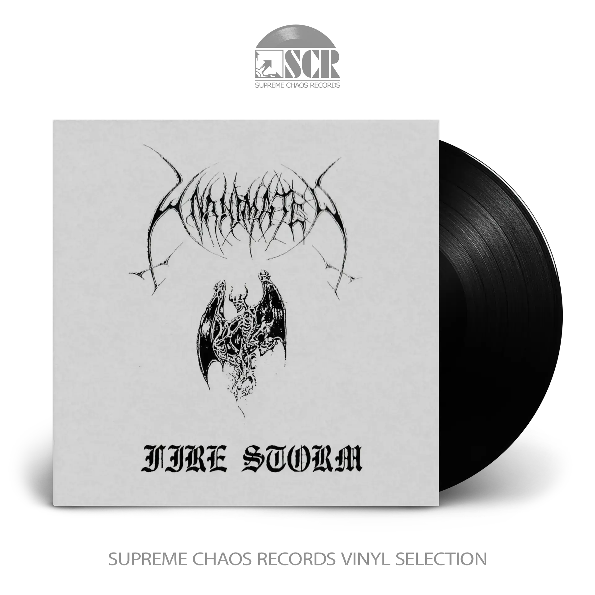 UNANIMATED - Fire Storm · BLACK LP (Death Metal Vinyl)